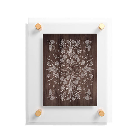 Iveta Abolina White Floral Floating Acrylic Print