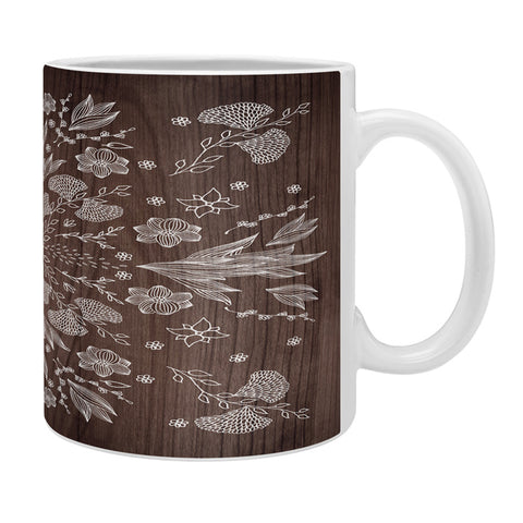 Iveta Abolina White Floral Coffee Mug