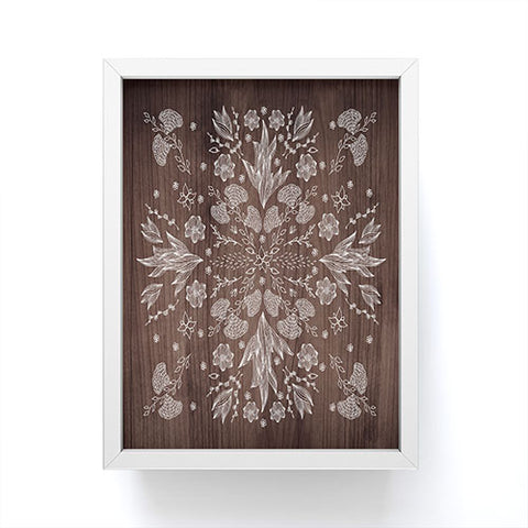 Iveta Abolina White Floral Framed Mini Art Print