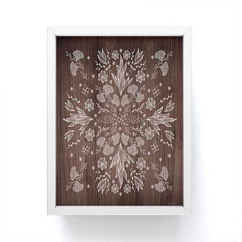 Iveta Abolina White Floral Framed Mini Art Print