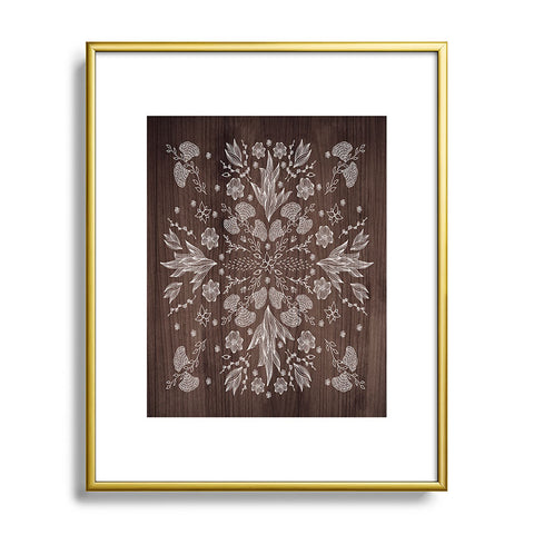 Iveta Abolina White Floral Metal Framed Art Print