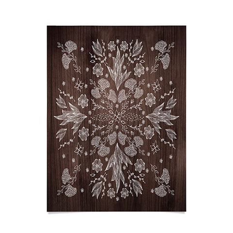 Iveta Abolina White Floral Poster