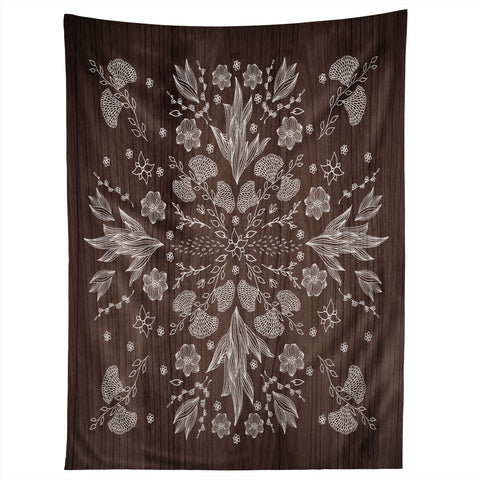 Iveta Abolina White Floral Tapestry