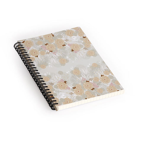 Iveta Abolina White Frost Spiral Notebook