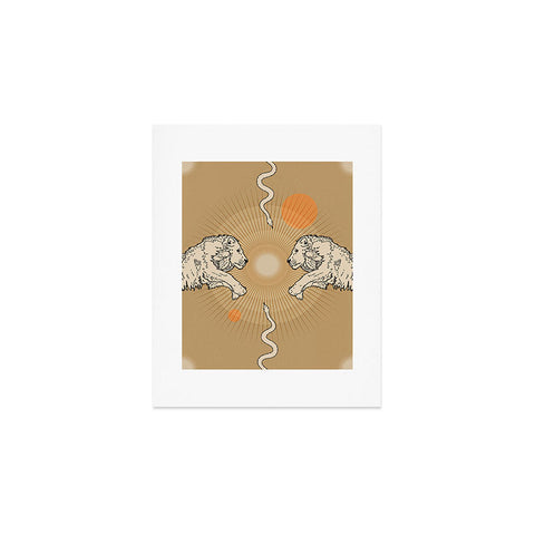 Iveta Abolina White Lions Art Print