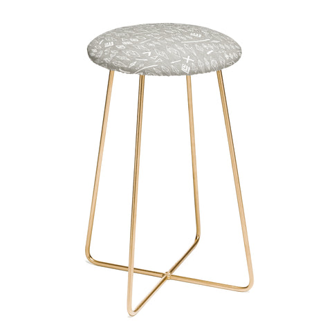 Iveta Abolina White Morning Counter Stool