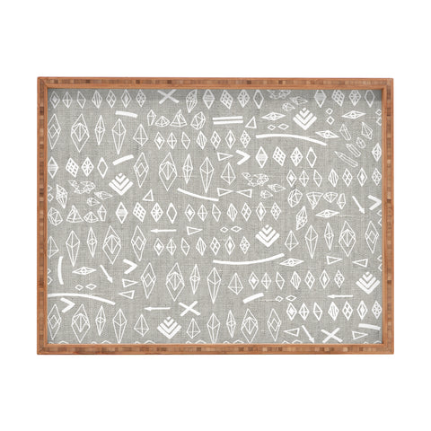 Iveta Abolina White Morning Rectangular Tray