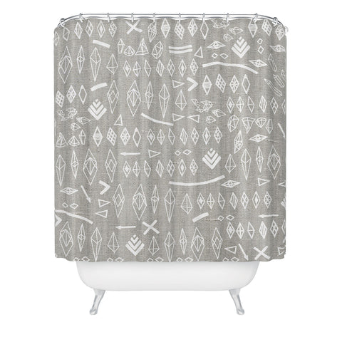 Iveta Abolina White Morning Shower Curtain