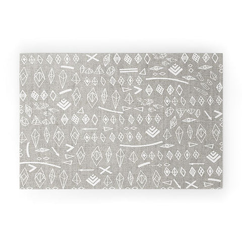 Iveta Abolina White Morning Welcome Mat