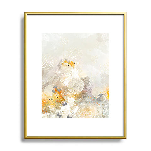 Iveta Abolina White Velvet Metal Framed Art Print