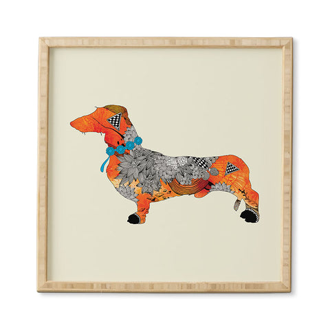 Iveta Abolina Wiener Dog Framed Wall Art