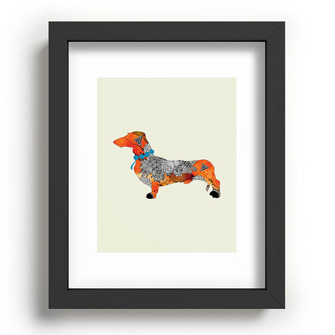 Iveta Abolina Wiener Dog Recessed Framing Rectangle
