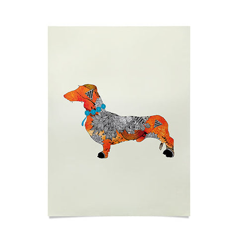 Iveta Abolina Wiener Dog Poster