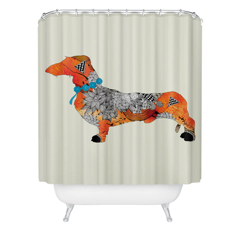 Iveta Abolina Wiener Dog Shower Curtain