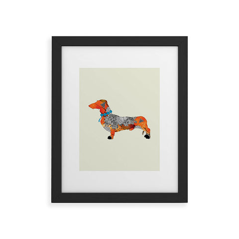 Iveta Abolina Wiener Dog Framed Art Print