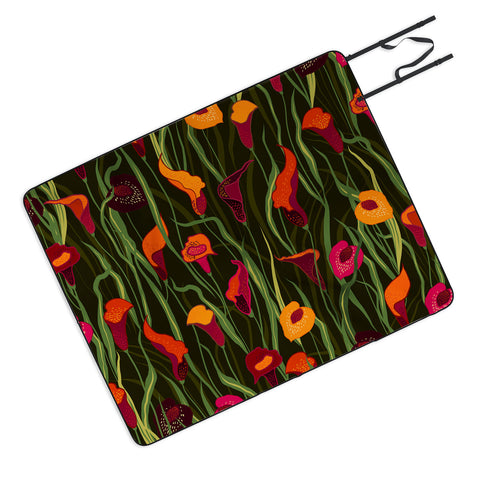 Iveta Abolina Wild Calla Picnic Blanket