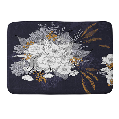 Iveta Abolina Winter Blue Memory Foam Bath Mat