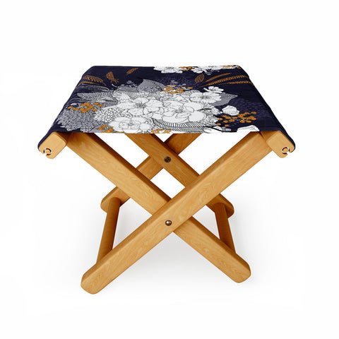 Iveta Abolina Winter Blue Folding Stool