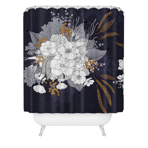 Iveta Abolina Winter Blue Shower Curtain