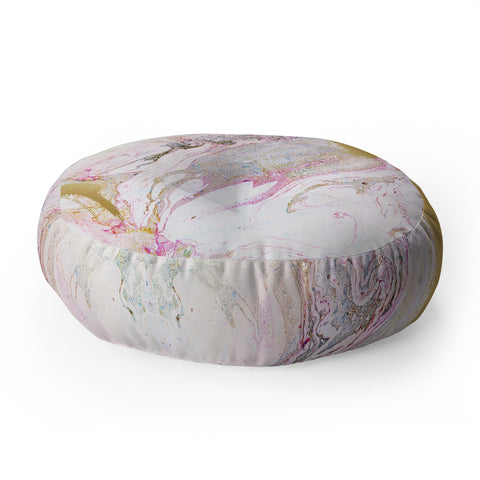 Iveta Abolina Winter Marble Floor Pillow Round