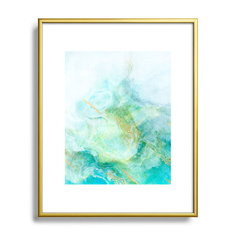 Iveta Abolina Winter Marble II Metal Framed Art Print