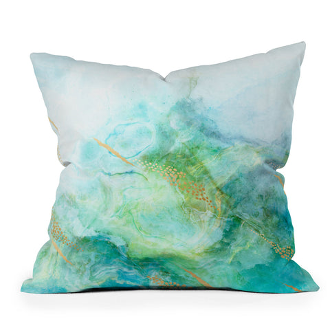 Iveta Abolina Winter Marble II Throw Pillow