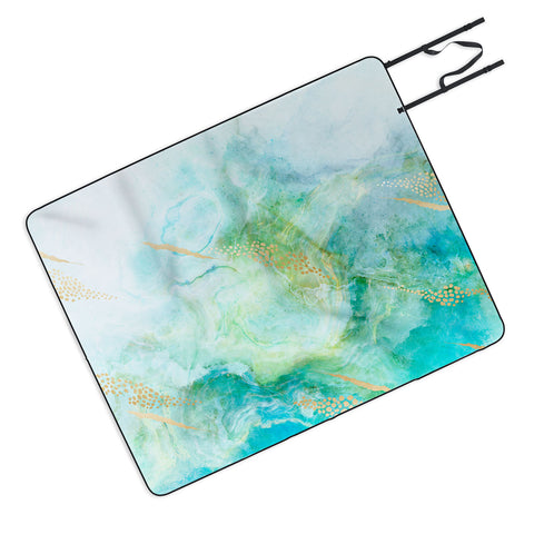 Iveta Abolina Winter Marble II Picnic Blanket
