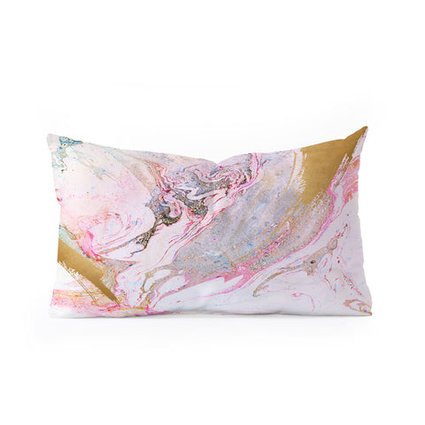 Iveta Abolina Winter Marble Oblong Throw Pillow