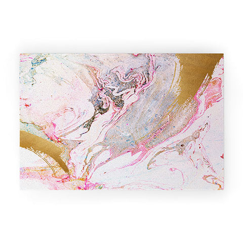 Iveta Abolina Winter Marble Welcome Mat