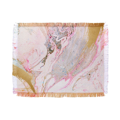 Iveta Abolina Winter Marble Throw Blanket