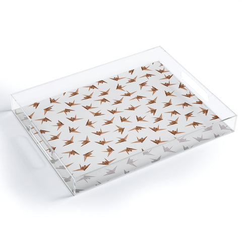 Iveta Abolina Wood Origami Acrylic Tray
