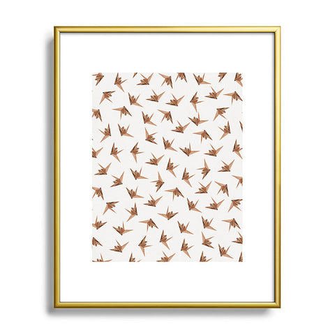 Iveta Abolina Wood Origami Metal Framed Art Print