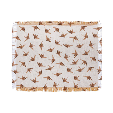 Iveta Abolina Wood Origami Throw Blanket