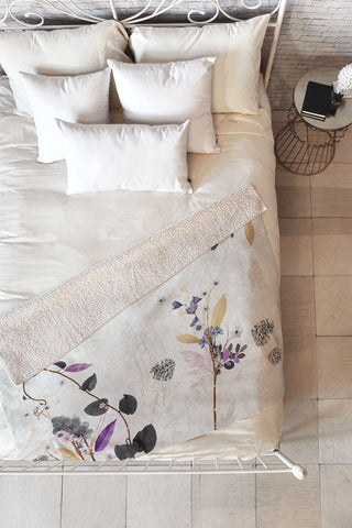 Iveta Abolina Woodland Dream Fleece Throw Blanket