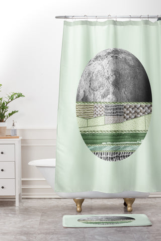 Iveta Abolina Woven Luna II Shower Curtain And Mat