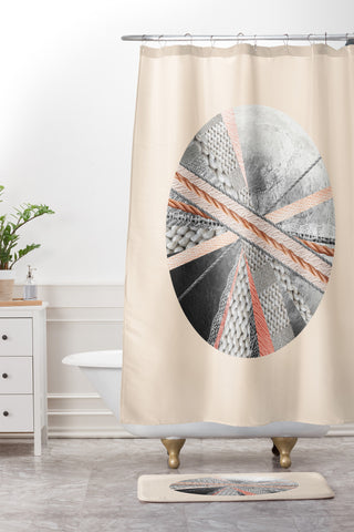 Iveta Abolina Woven Luna Shower Curtain And Mat