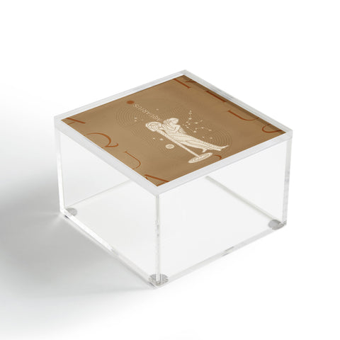 Iveta Abolina Zodiac Art Aquarius Acrylic Box