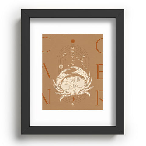 Iveta Abolina Zodiac Art Cancer Recessed Framing Rectangle