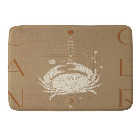 Iveta Abolina Zodiac Art Cancer Memory Foam Bath Mat