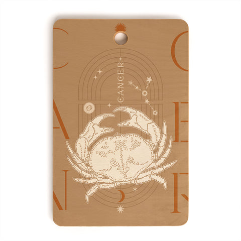 Iveta Abolina Zodiac Art Cancer Cutting Board Rectangle