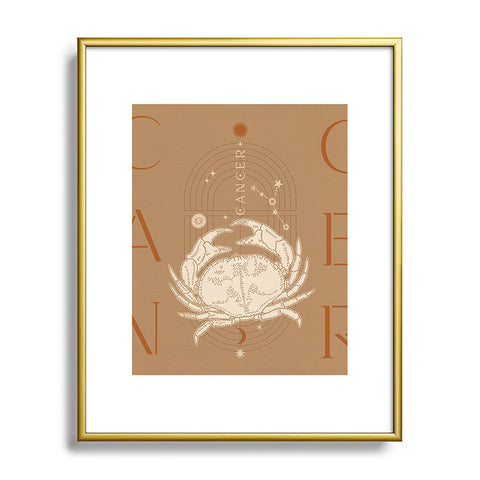 Iveta Abolina Zodiac Art Cancer Metal Framed Art Print