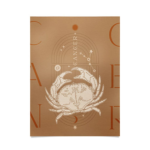 Iveta Abolina Zodiac Art Cancer Poster