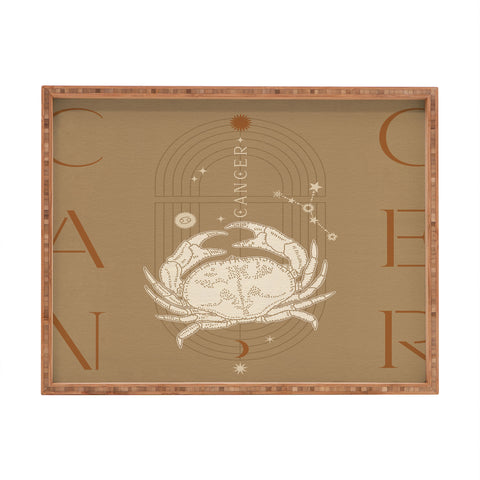 Iveta Abolina Zodiac Art Cancer Rectangular Tray