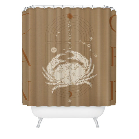 Iveta Abolina Zodiac Art Cancer Shower Curtain