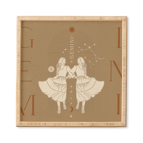 Iveta Abolina Zodiac Art Gemini Framed Wall Art