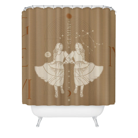 Iveta Abolina Zodiac Art Gemini Shower Curtain