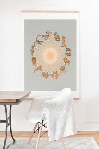 Iveta Abolina Zodiac Sun Art Print And Hanger