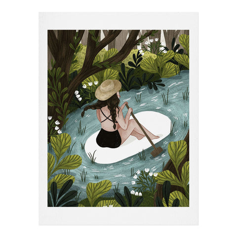 Iz Ptica Down the River Art Print