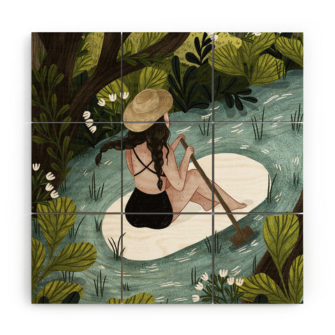 Iz Ptica Down the River Wood Wall Mural