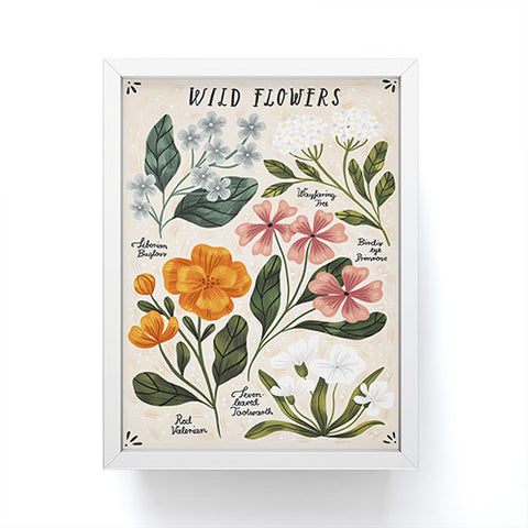 Iz Ptica Wild Flowers vol2 Framed Mini Art Print